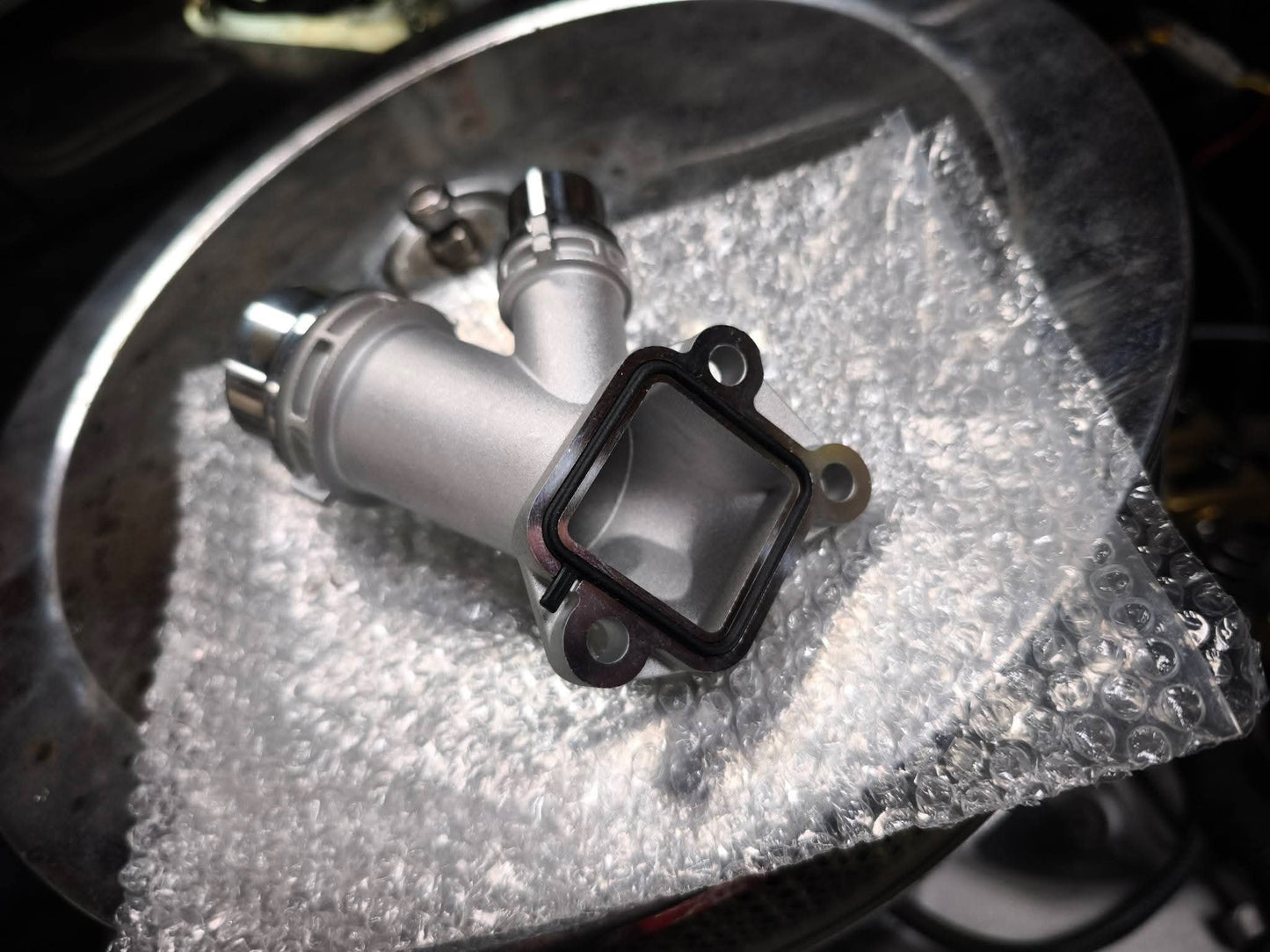 Kühlmittelflansch M57 Aluminium