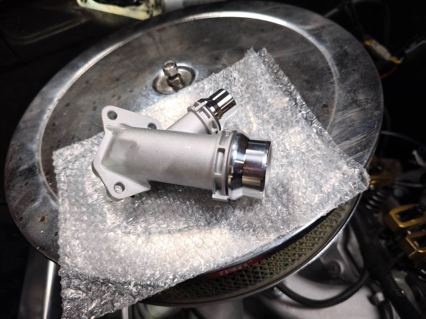 Kühlmittelflansch M57 Aluminium