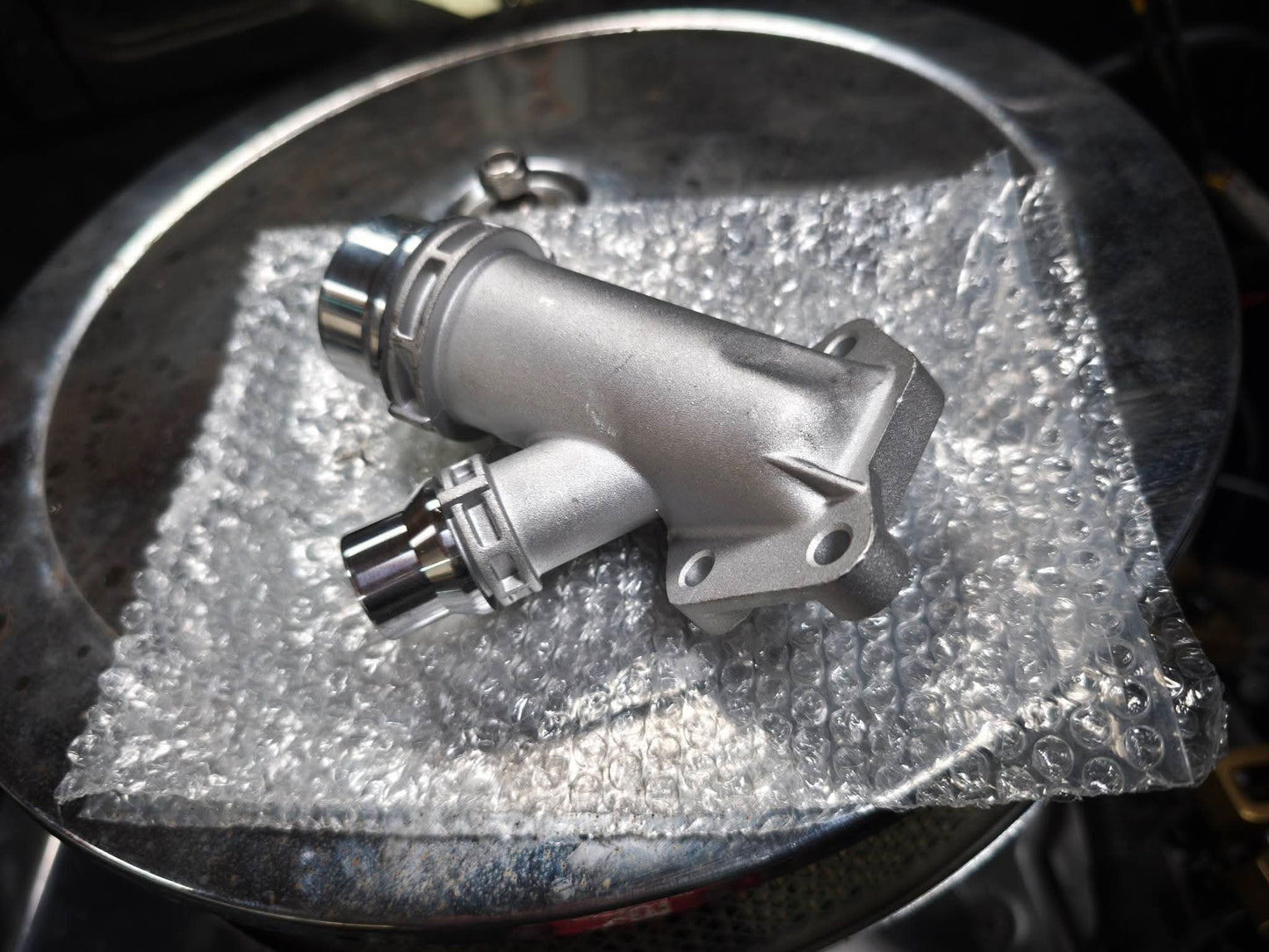 Kühlmittelflansch M57 Aluminium